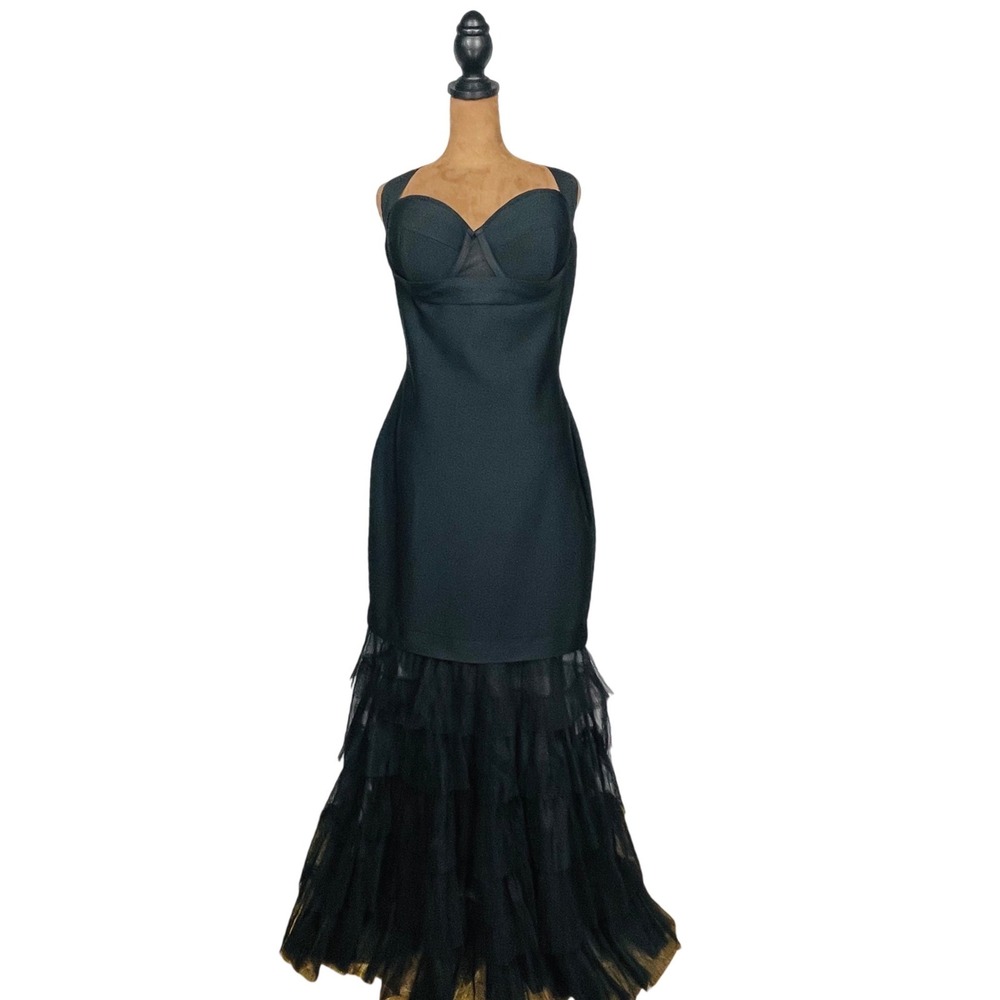 fashion nova black formal dress | Dresses | Fashion Nova Charline Tulle Bandage Gown Mermaid 2x Goth Color:BEIGE DITZY contemporary mini dress Black Dress With White 100% Nylon